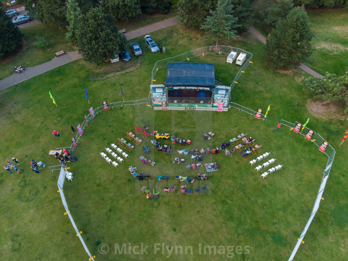 "Live comedy show, Russel Park, Bedford" stock image