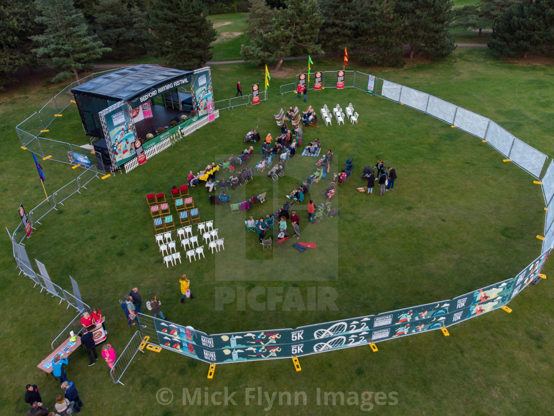 "Live comedy show, Russel Park, Bedford" stock image