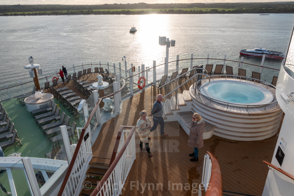 "P & O cruise ship, Iona." stock image