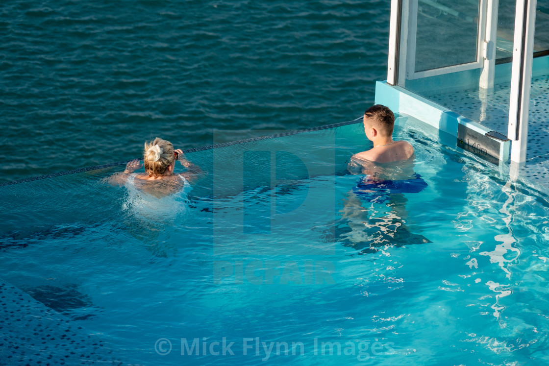 "P & O cruise ship, Iona." stock image