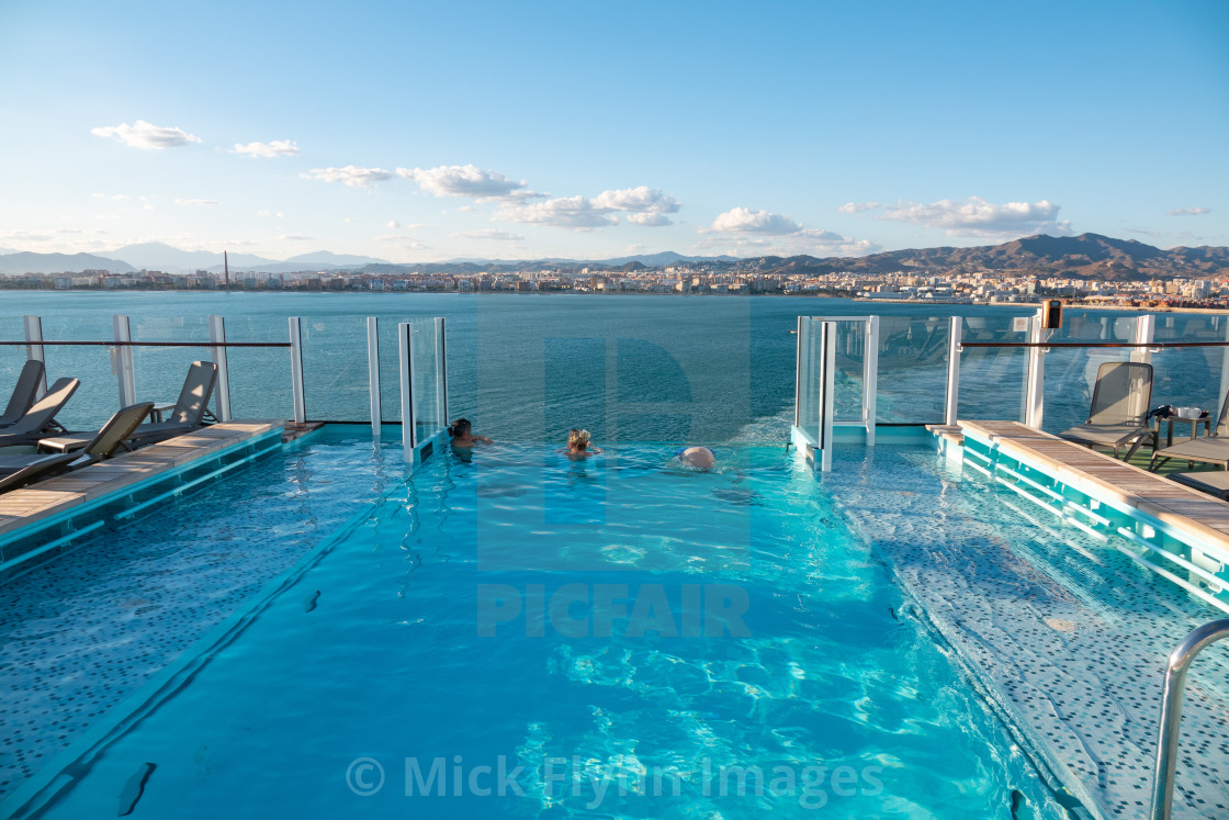 "P & O cruise ship, Iona." stock image