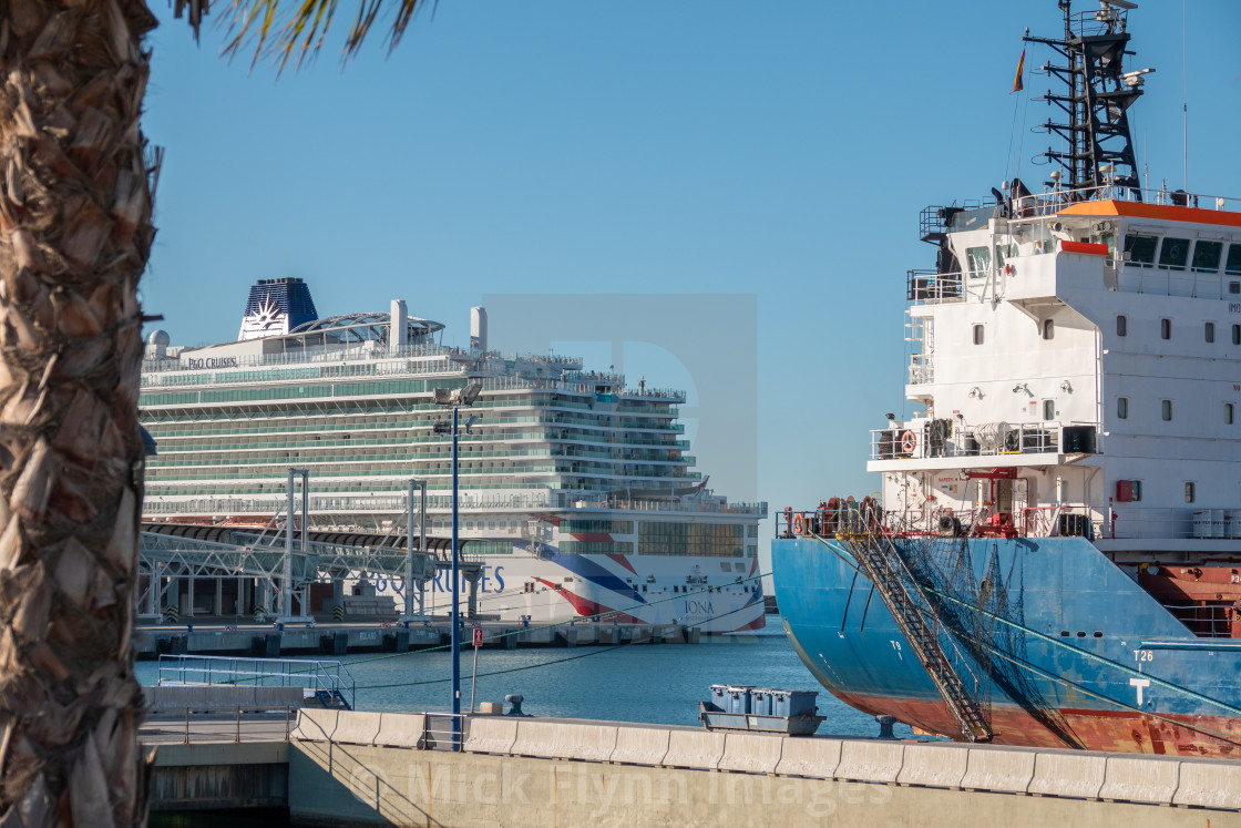 "P & O cruise ship, Iona." stock image