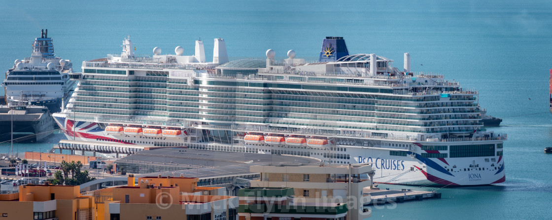 "P & O cruise ship, Iona." stock image