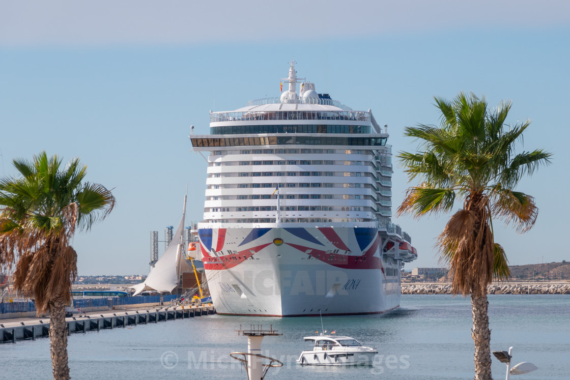 "P & O cruise ship, Iona." stock image