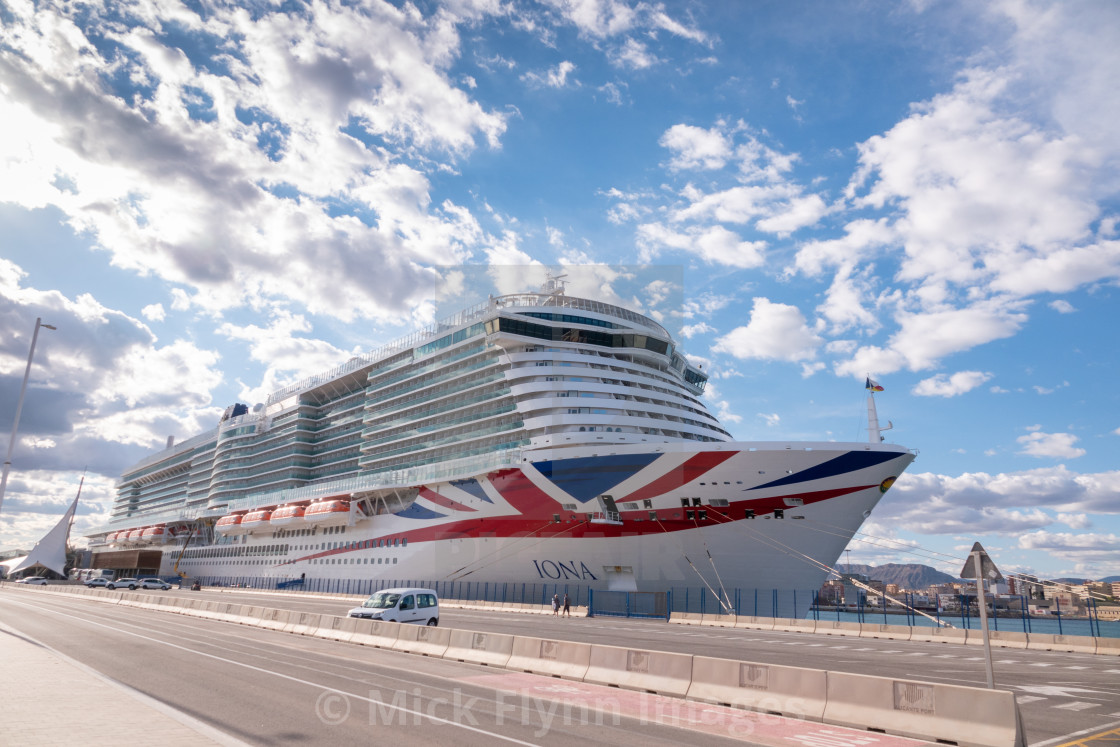 "P & O cruise ship, Iona." stock image