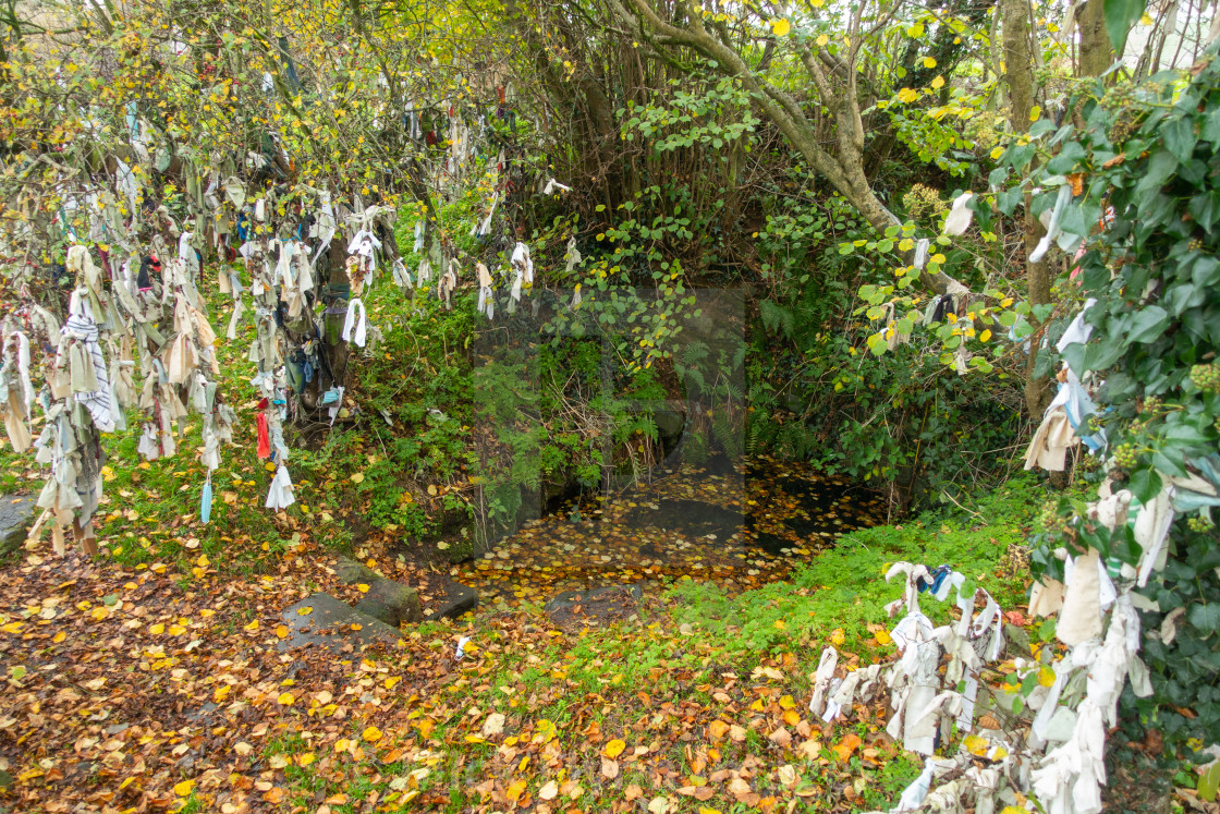 "St Olcan's Shrine, Holy Well, Antrim, Northern Ireland" stock image