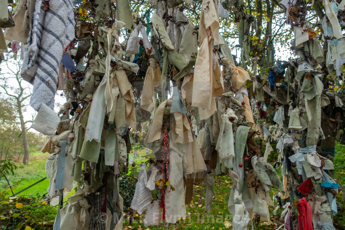 "St Olcan's Shrine, Holy Well, Antrim, Northern Ireland" stock image