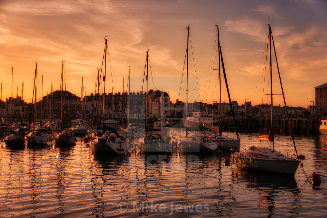 "Weymouth Sunset" stock image