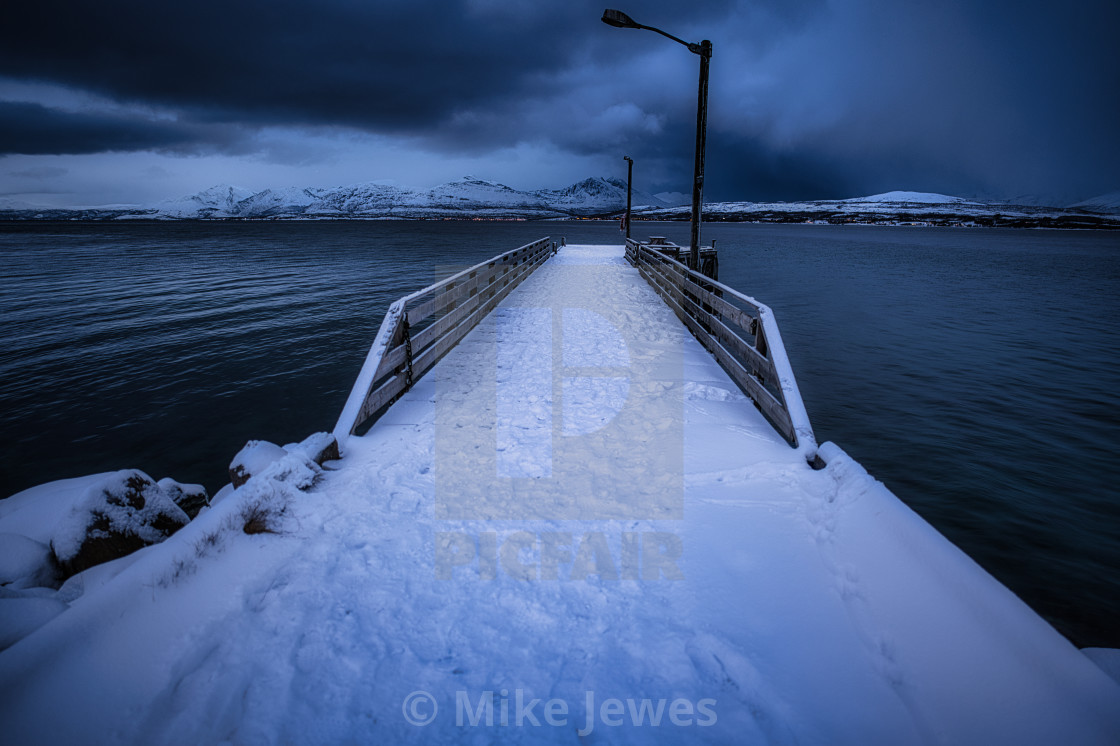 "Tromsø Pier" stock image