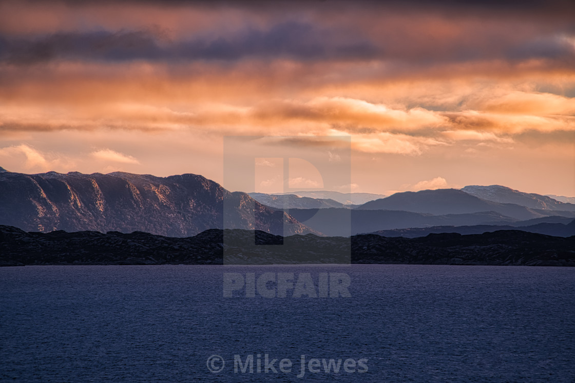 "Distant Mountains" stock image