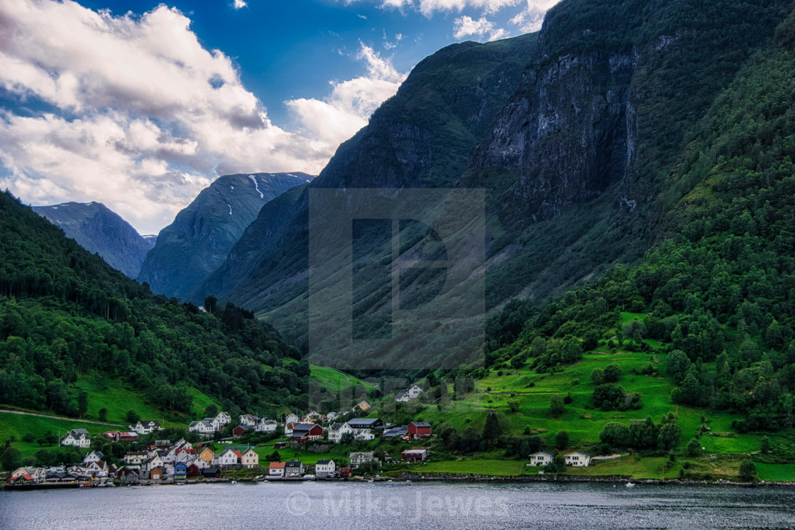 "Mountain Village" stock image