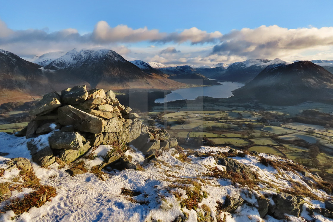 "Low Fell with Crummock Water" stock image