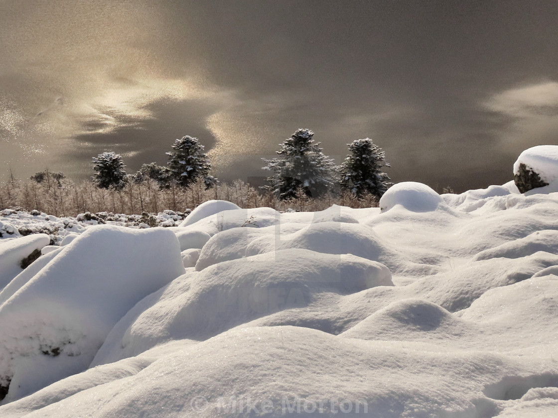 "Winter Reflections, Loweswater" stock image