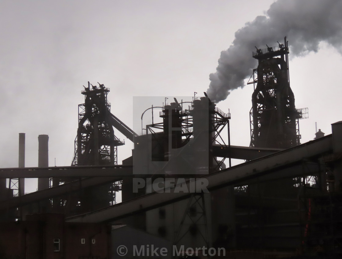 "Blast Furnace at Scunthorpe" stock image