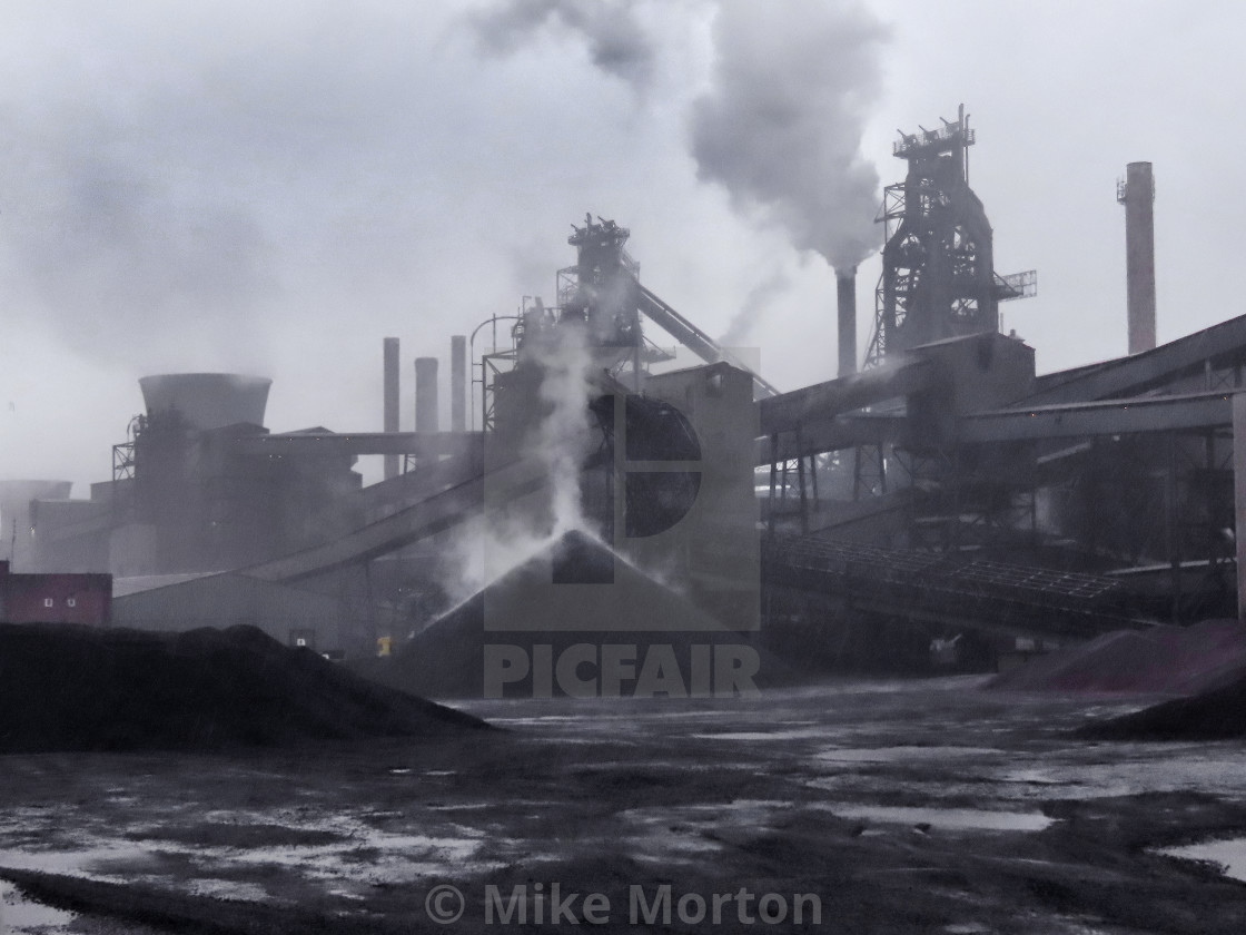 "Industrial Landscape, Scunthorpe" stock image