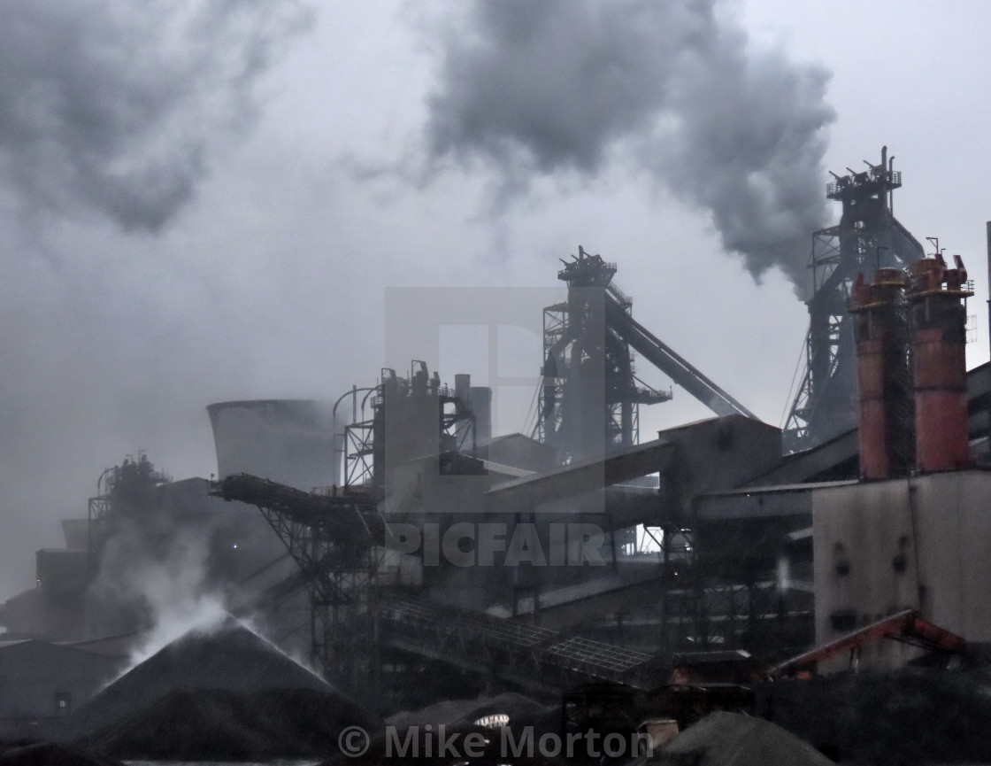 "Vision of Hell, Coke and Steel at Scunthorpe" stock image