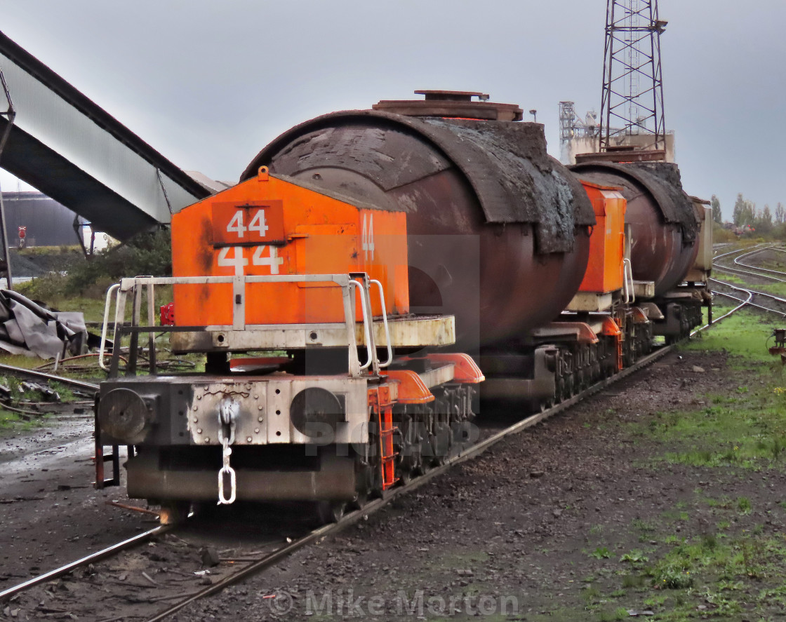 "Torpedo Wagons, Scunthorpe Steel" stock image