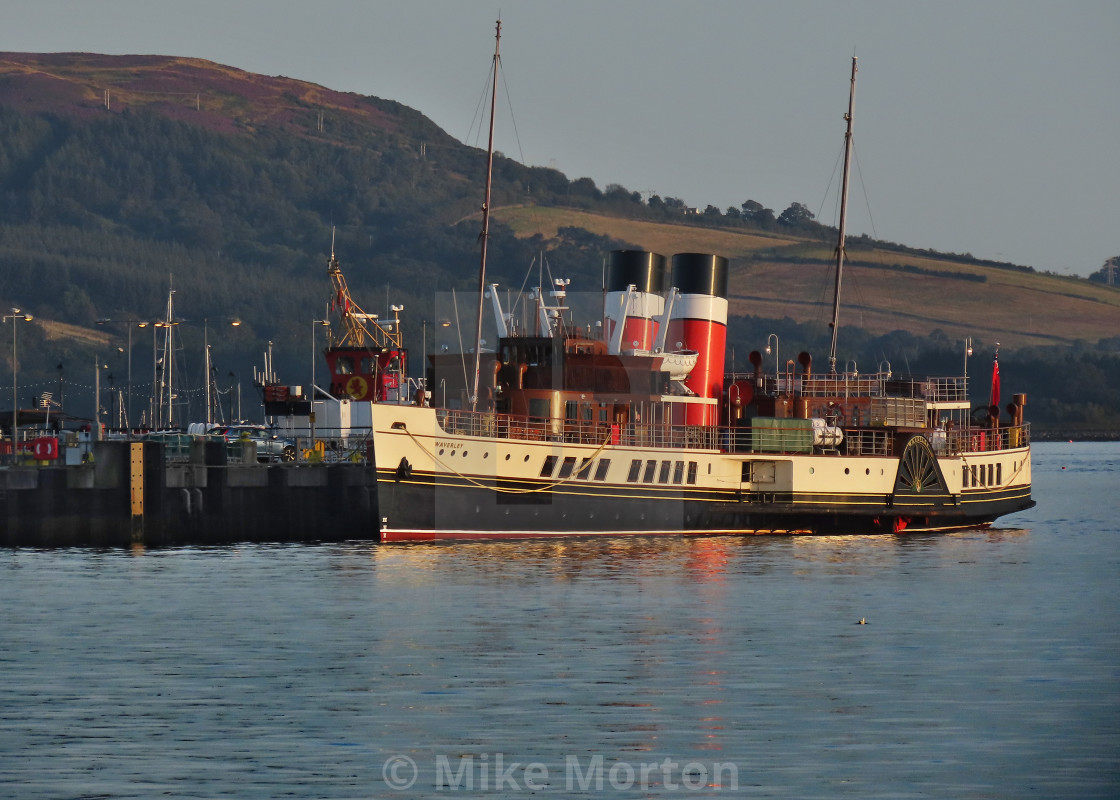 "PS Waverley at Largs" stock image