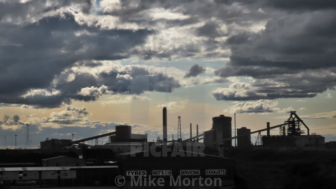 "Rusting Steelworks, Redcar" stock image