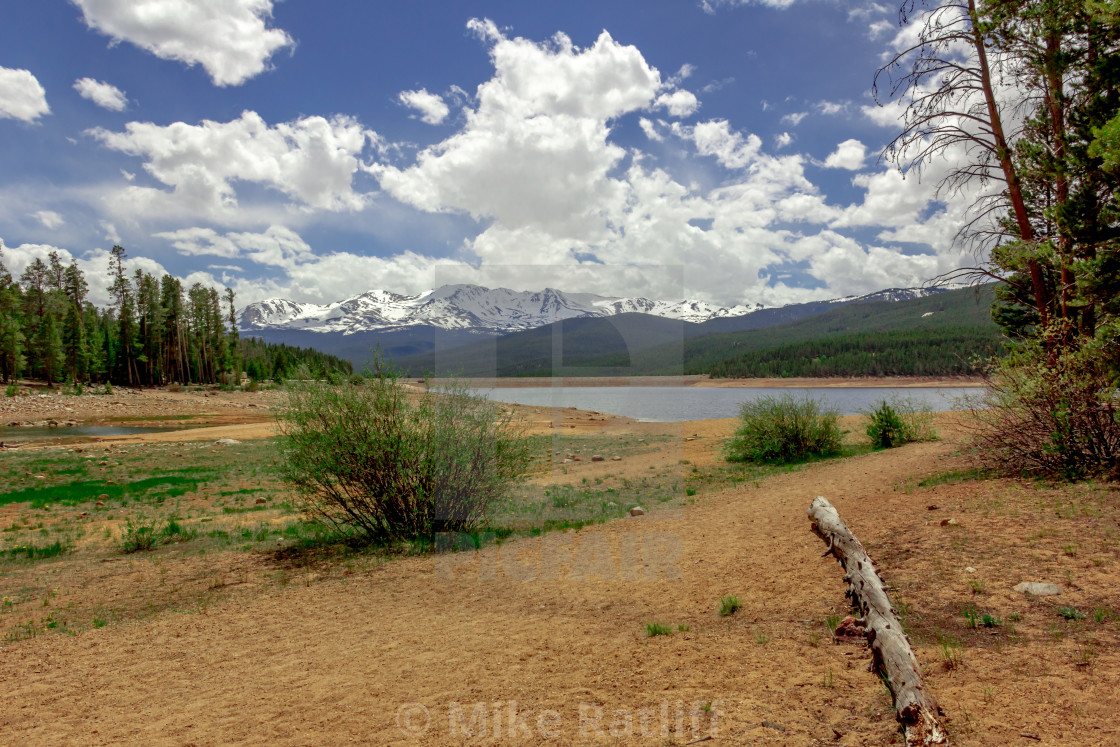 "Turquoise Lake and Mount Massive" stock image