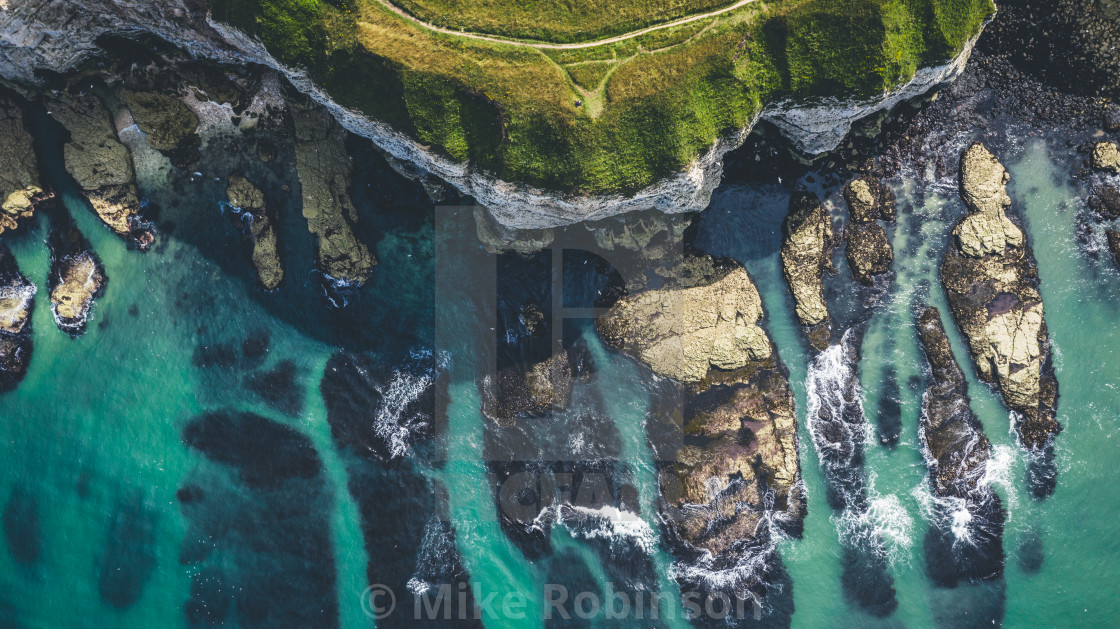 "Aerial view of Flamborough Head coastline" by Mike Robinson - $23.11 "Aerial view of Flamborough Head coastline" stock image