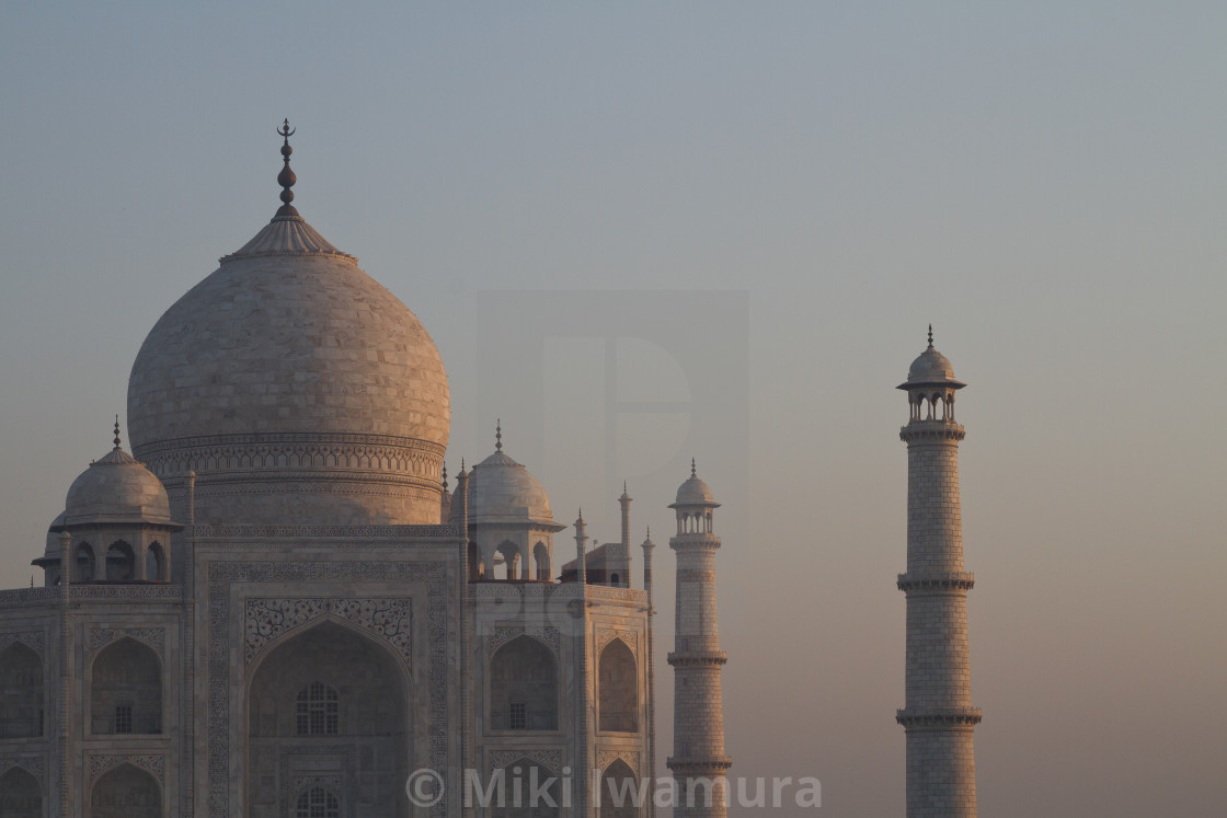 "Taj Mahal at Dawn" by Miki Iwamura - $46.16 "Taj Mahal at Dawn" stock image