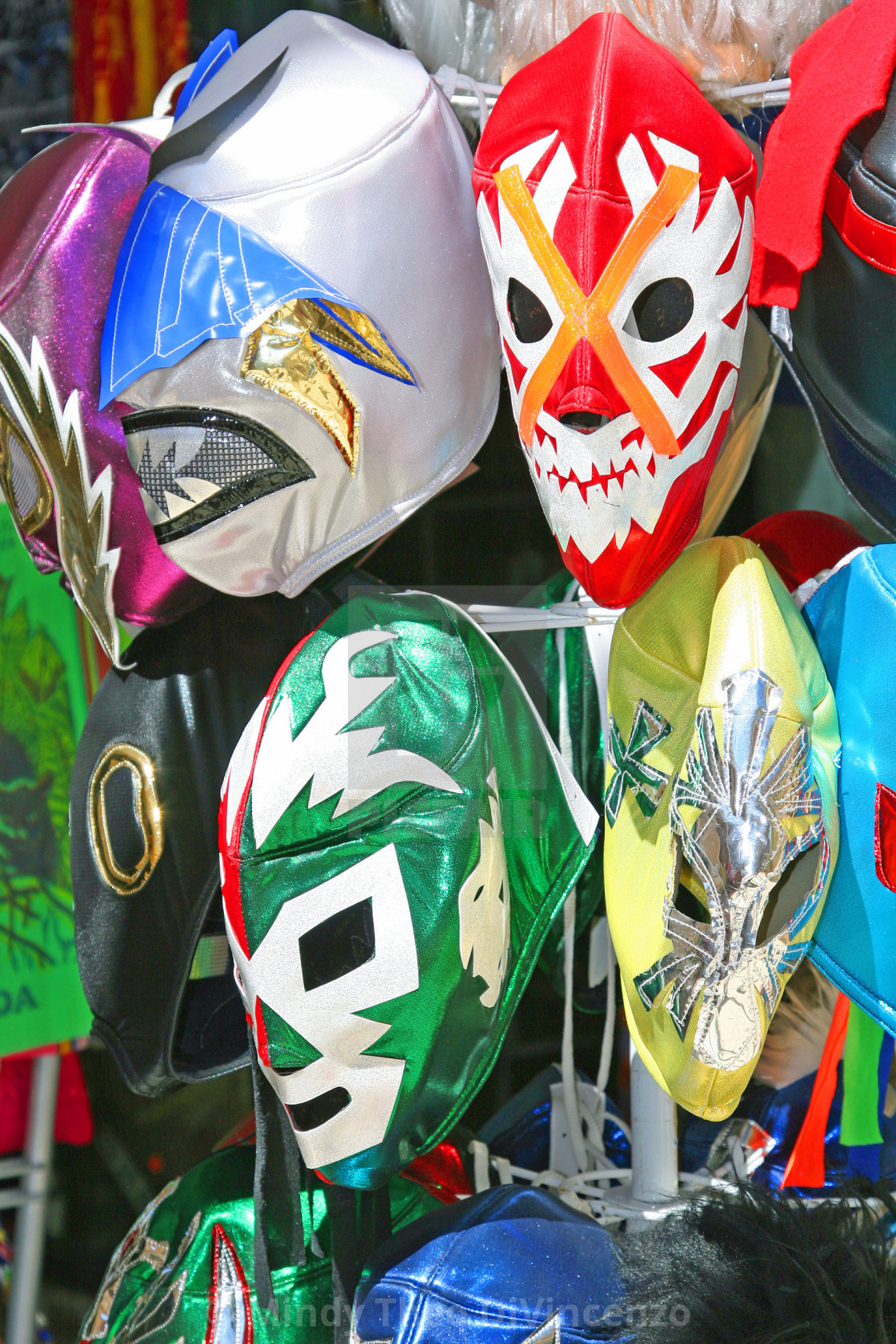 "Mexican Wrestling Masks" stock image