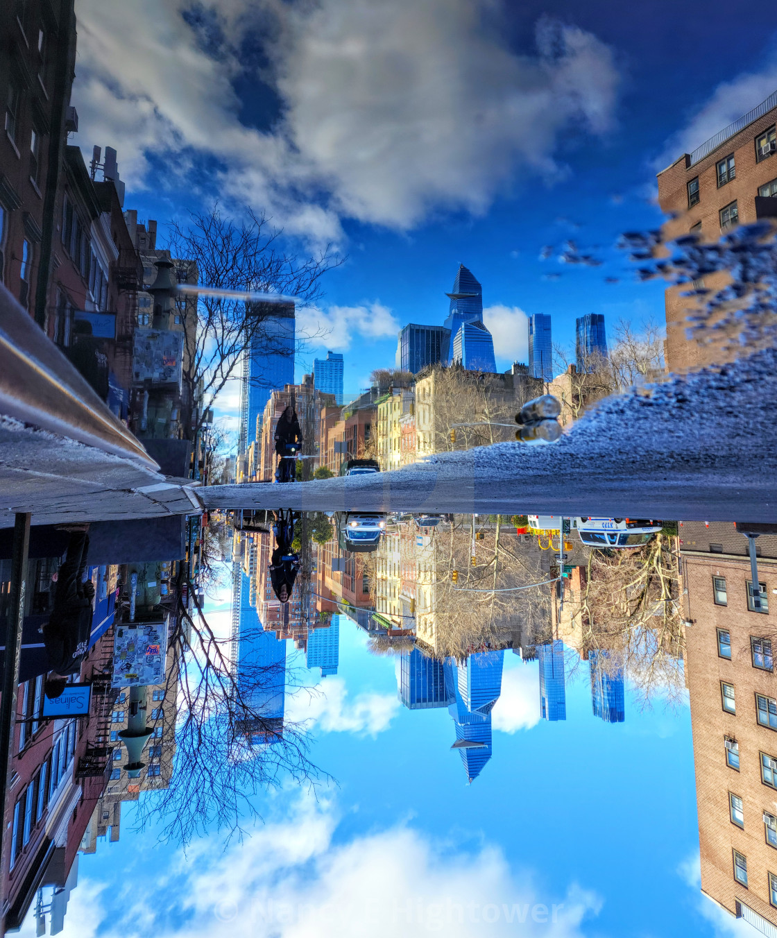 "All is blue after a rain" stock image