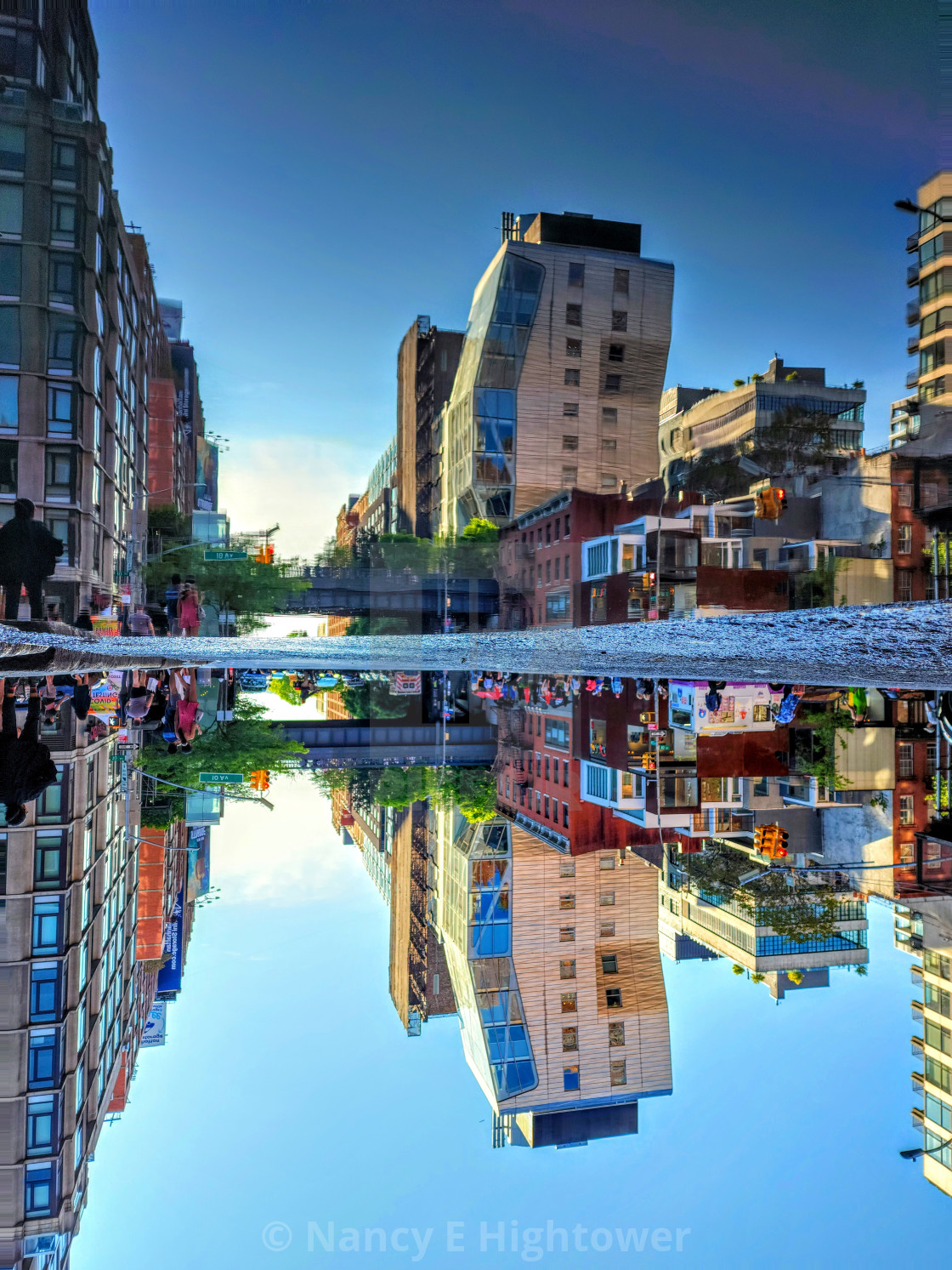 "NYC High Line in the Sky" stock image