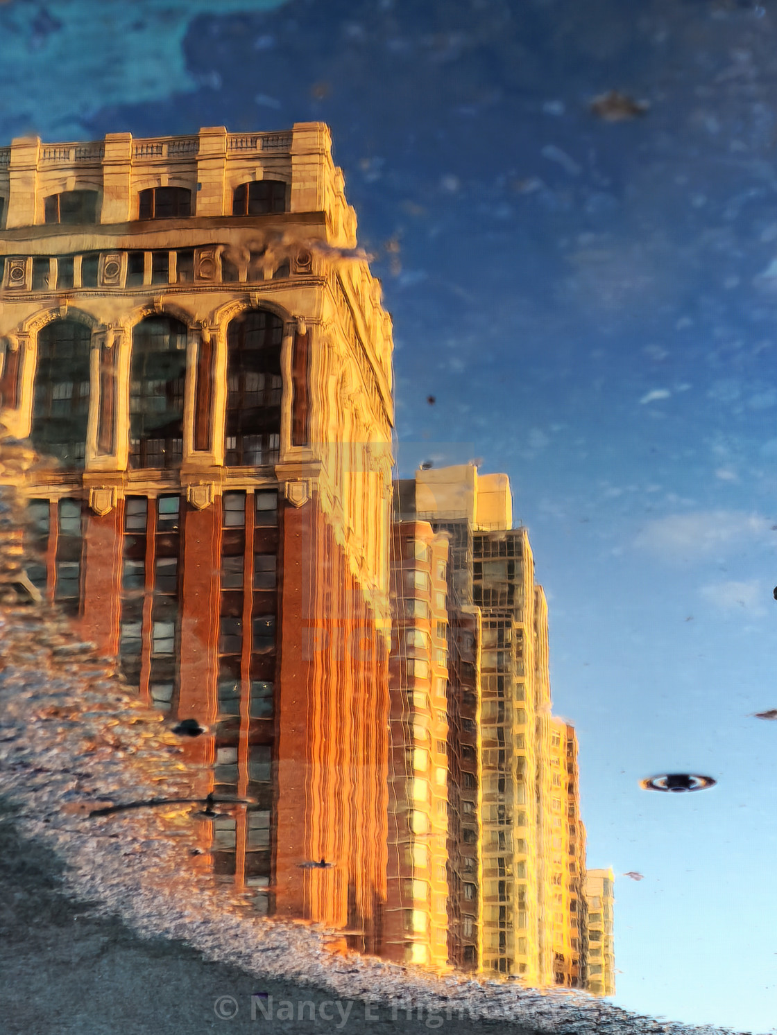 "New York City as Apocalyptic Novel Cover" by Nancy E Hightower - £35.00 "New York City as Apocalyptic Novel Cover" stock image