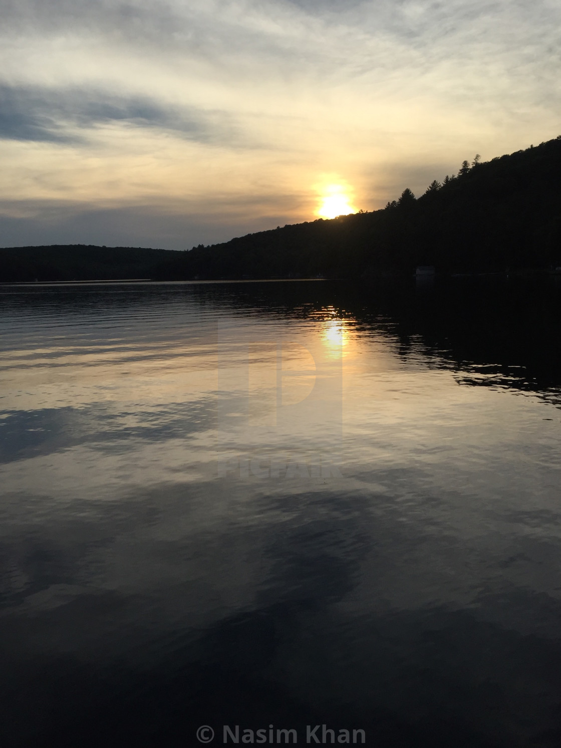 "Sunset near a Lake in Ottawa" by Nasim Khan - £12.40 "Sunset near a Lake in Ottawa" stock image