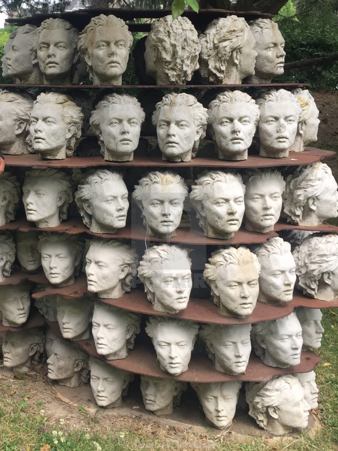 "Head Sculptures" by Nasim Khan - £22.32 "Head Sculptures" stock image