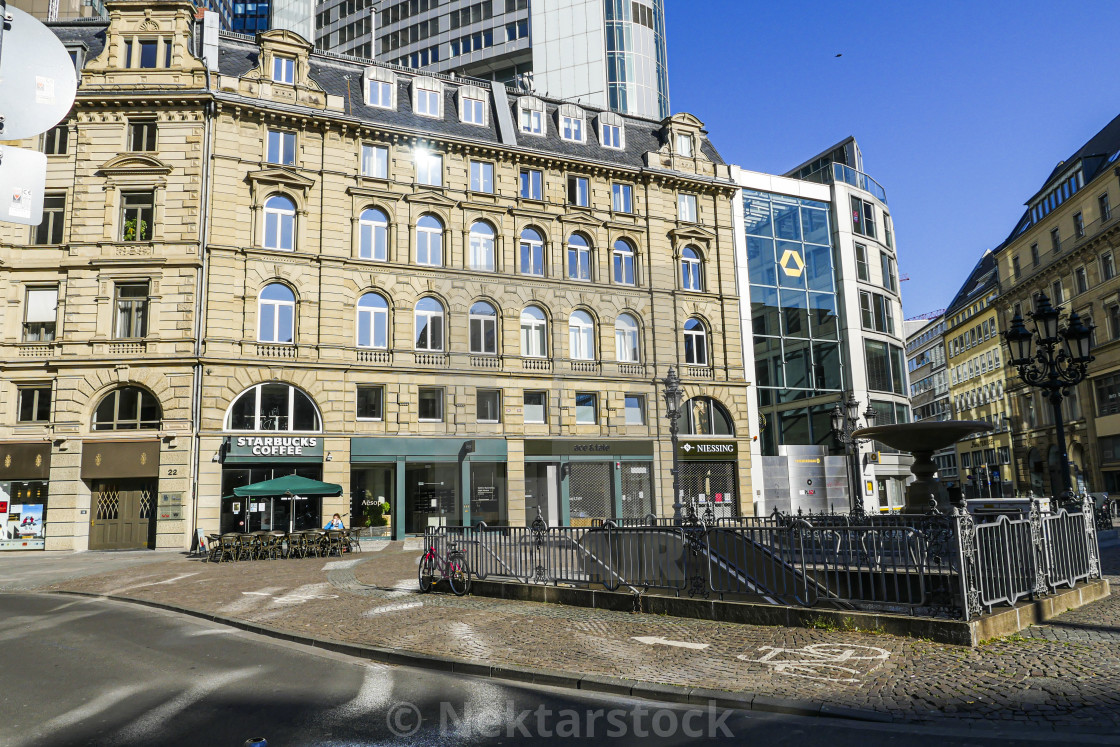 Kaiserplatz Frankfurt Architecture With Closed Coffee Shops And Stores License Download Or Print For 10 00 Photos Picfair