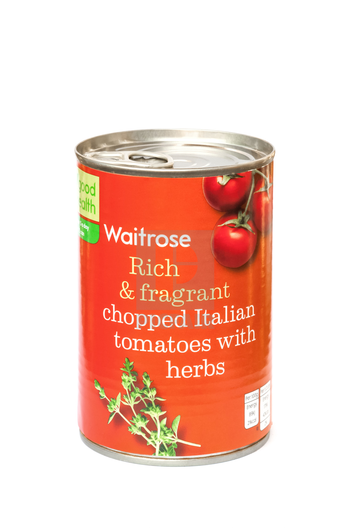 "Waitrose chopped Italian tomatoes with herbs" by Nelson Art - £5.00 "Waitrose chopped Italian tomatoes with herbs" stock image