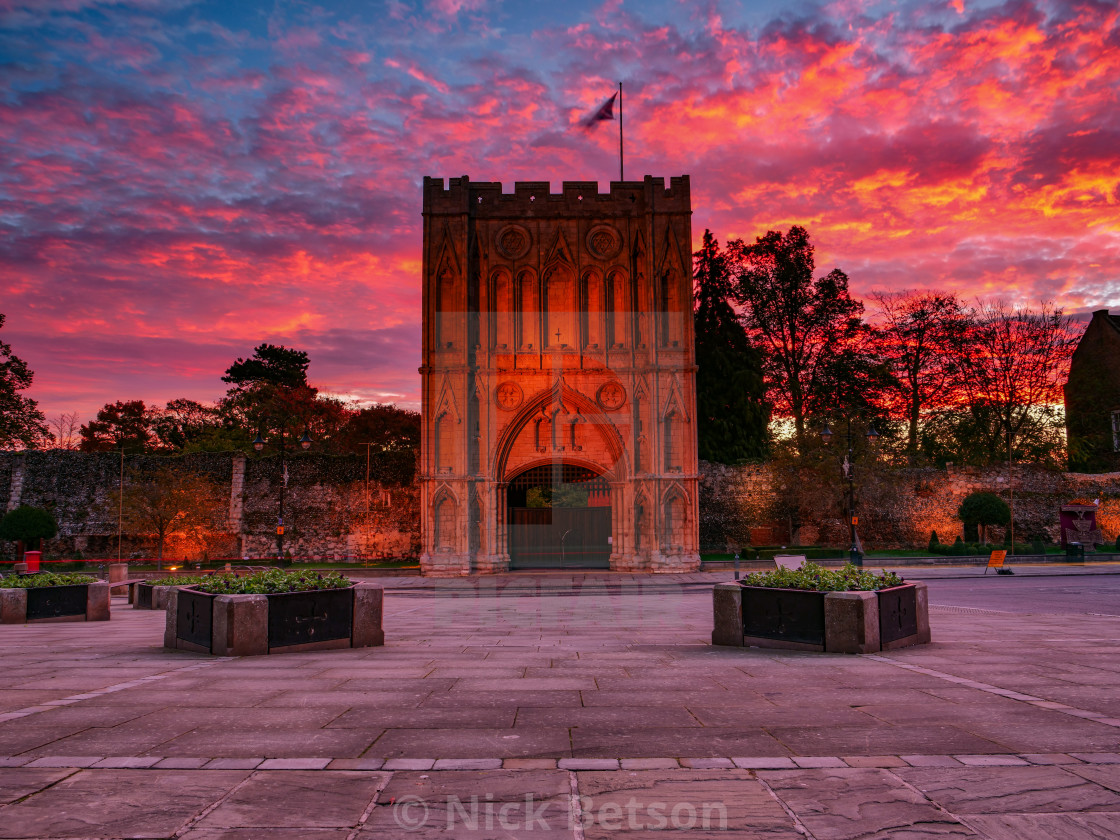 "Abbey Gate Bury St Edmunds" stock image