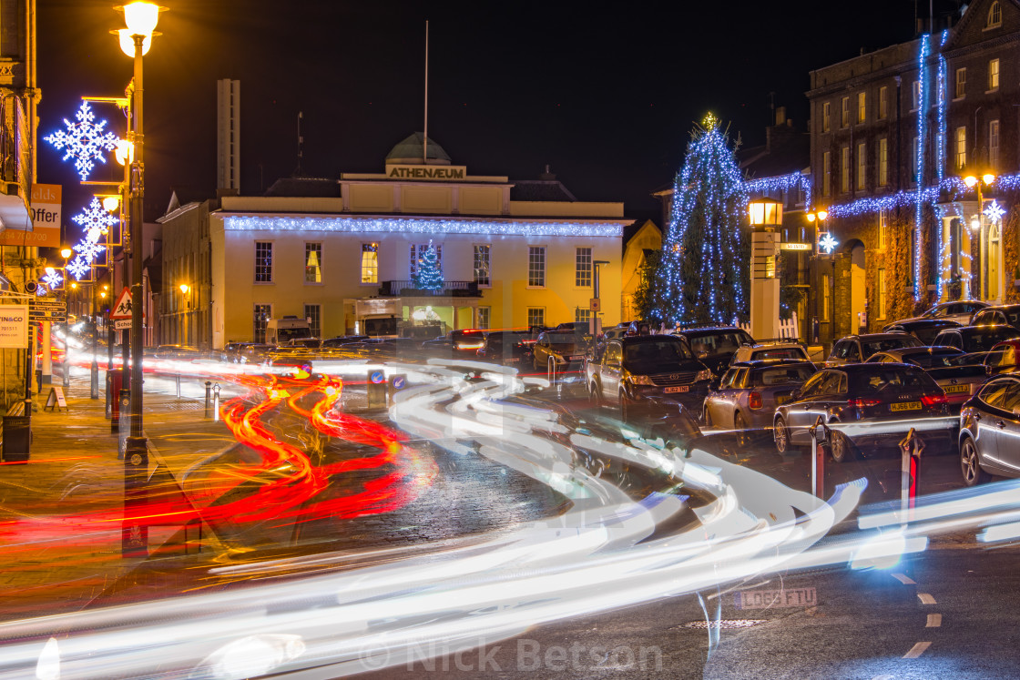 "Driving Home For Christmas Angel Hill" stock image