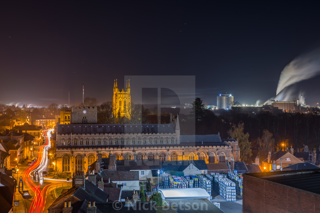 "BSE From Brewer Greene King's brewhouse roof" stock image