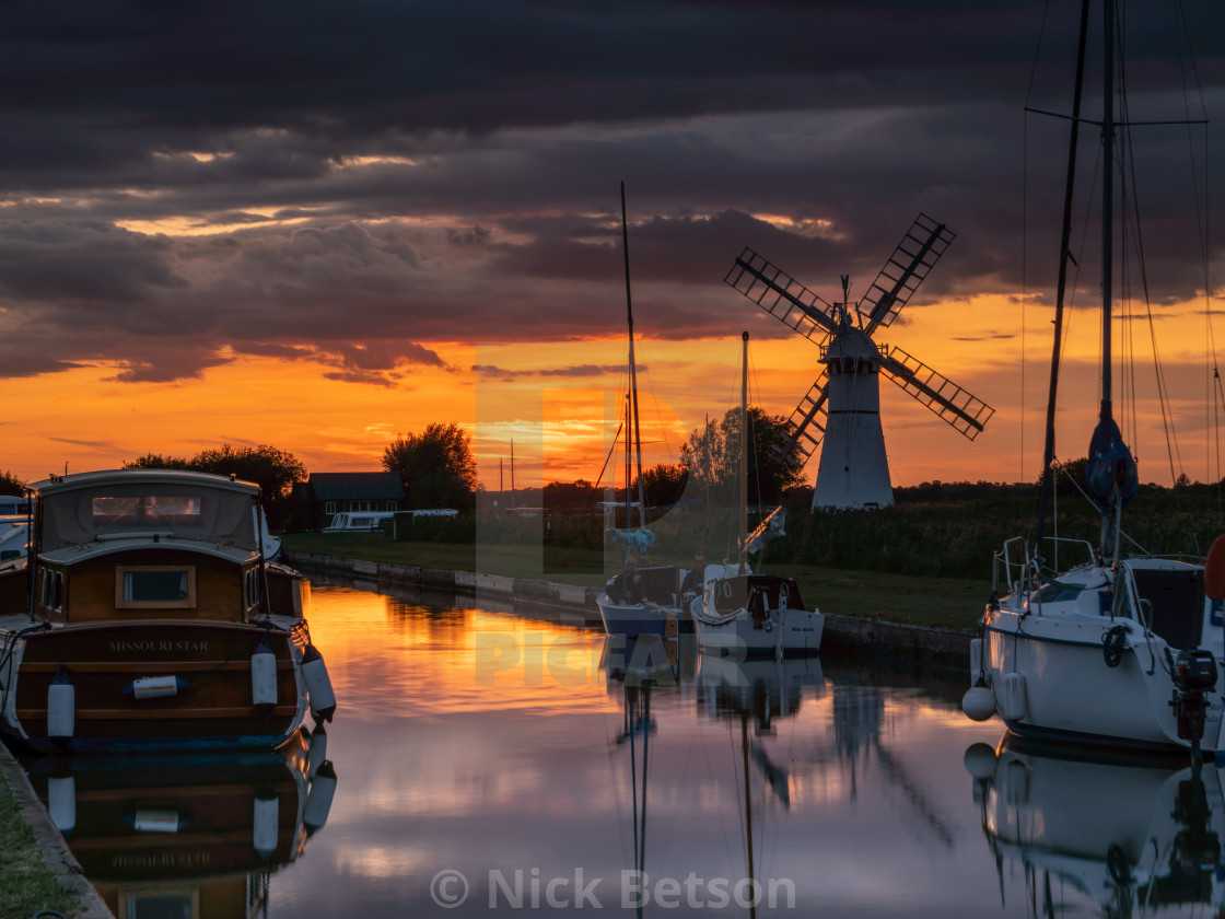 "Thurne Staithe" stock image