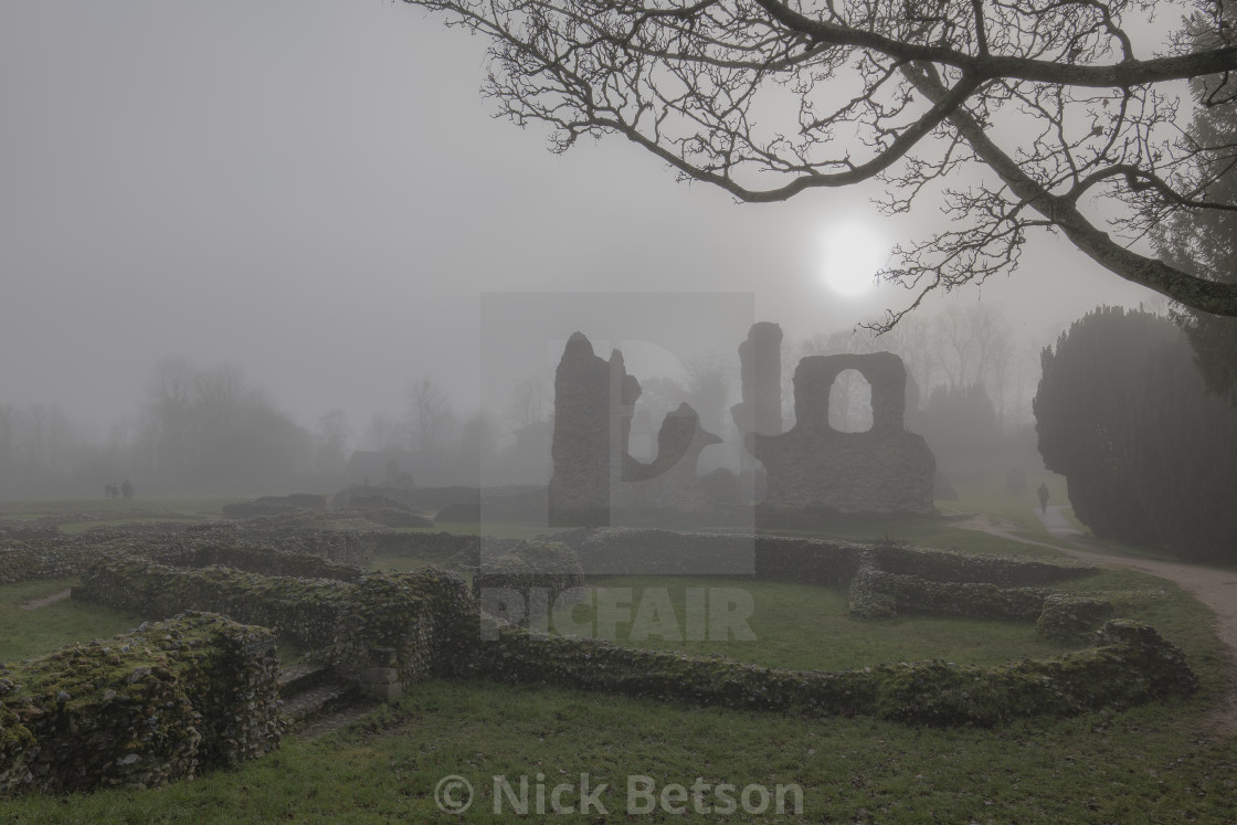 "Abbey Ruins - Bury St Edmunds" stock image