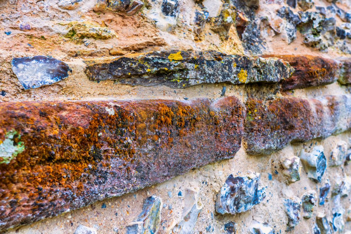 "Roman wall detail" stock image