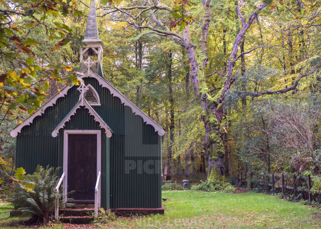 "The Church in the Woods Bramdean" by Nick Lewis - $12.20 "The Church in the Woods Bramdean" stock image