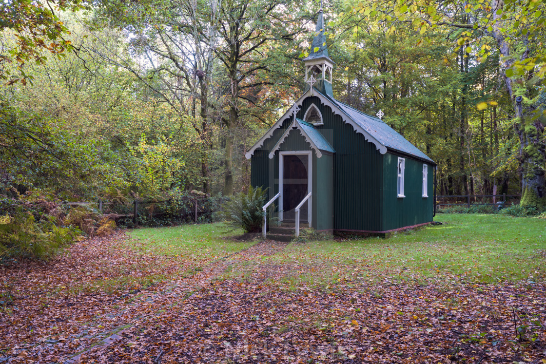"The Church in the Woods Bramdean" by Nick Lewis - $12.20 "The Church in the Woods Bramdean" stock image