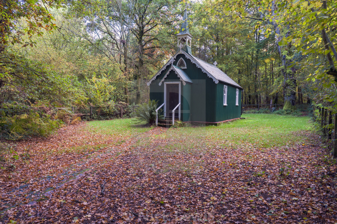 "The Church in the Woods Bramdean" by Nick Lewis - $12.20 "The Church in the Woods Bramdean" stock image
