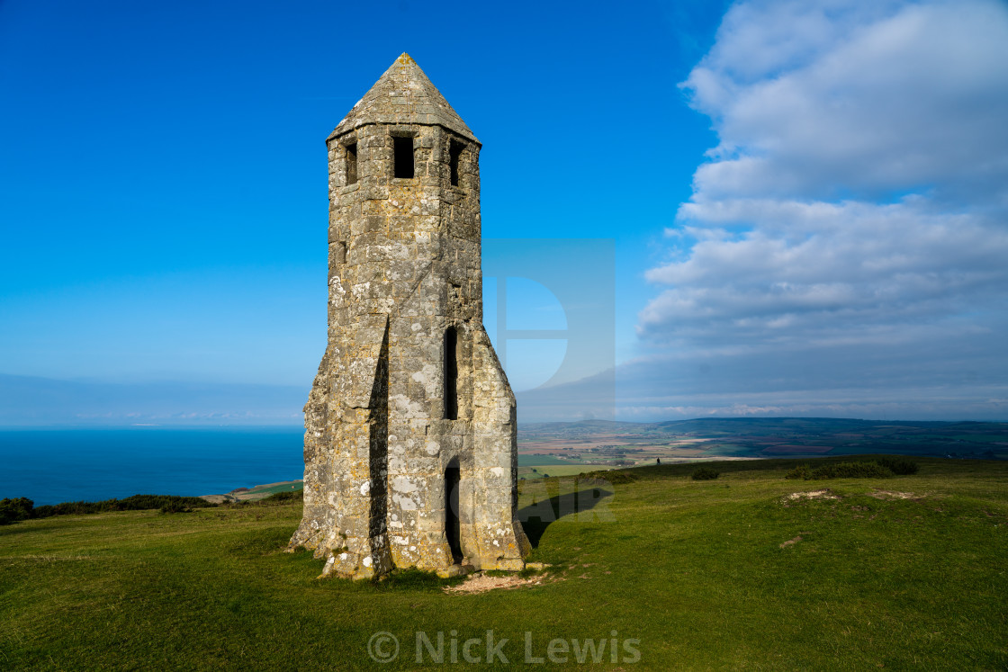 "St Catherine's Oratory, Isle of Wight" stock image