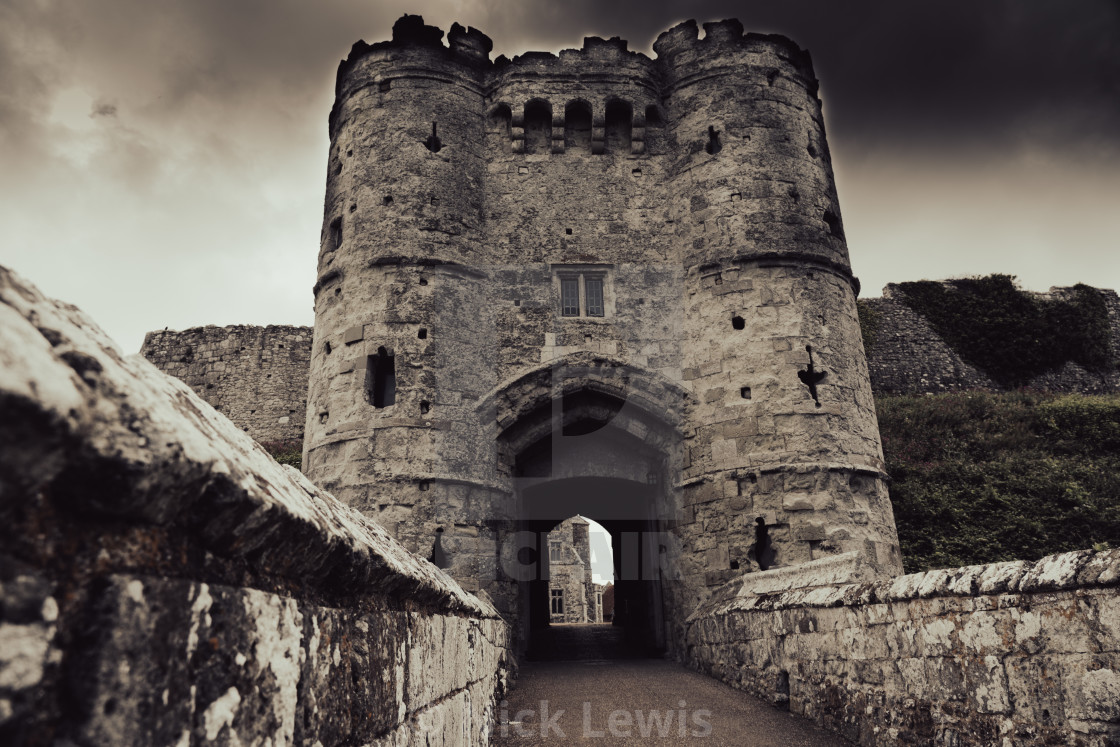 "Carisbrook Castle, Isle of Wight, England" stock image