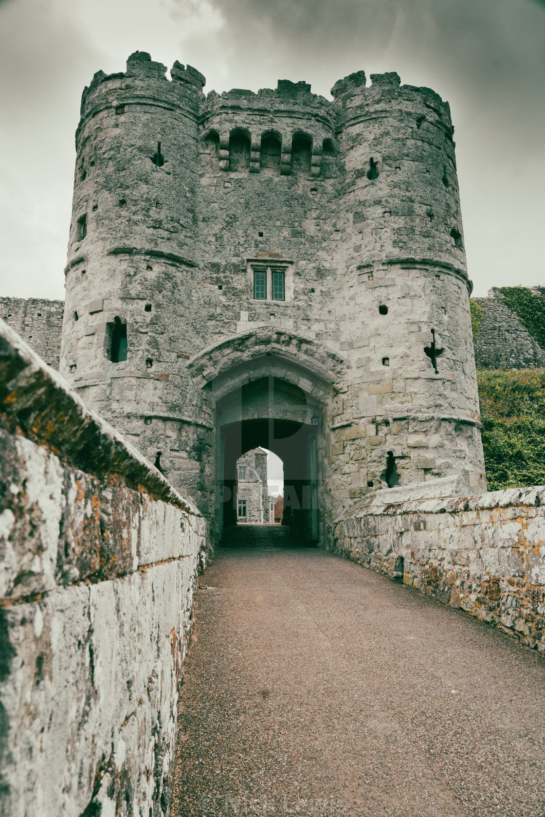 "Carisbrook Castle, Isle of Wight, England" stock image