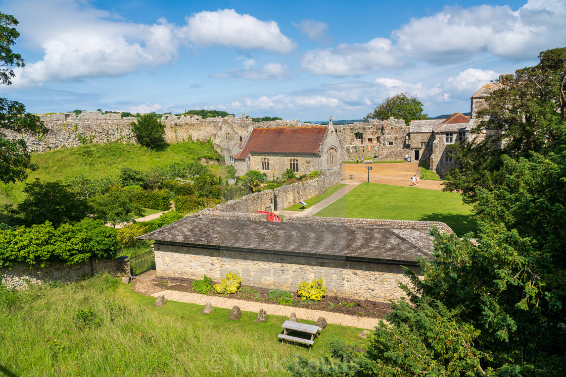 "Carisbrook Castle, Isle of Wight, England" stock image