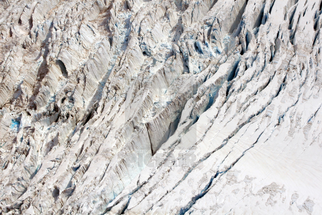 "Crevasses of a Glacier" stock image