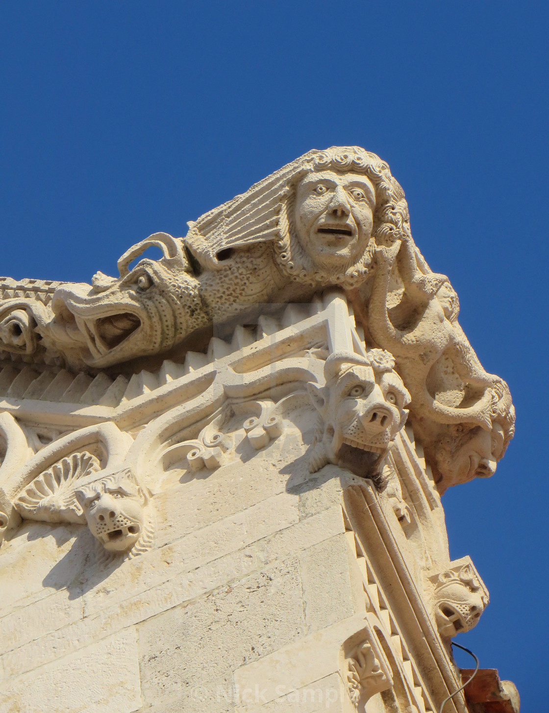 "Korcula Gargoyles" stock image