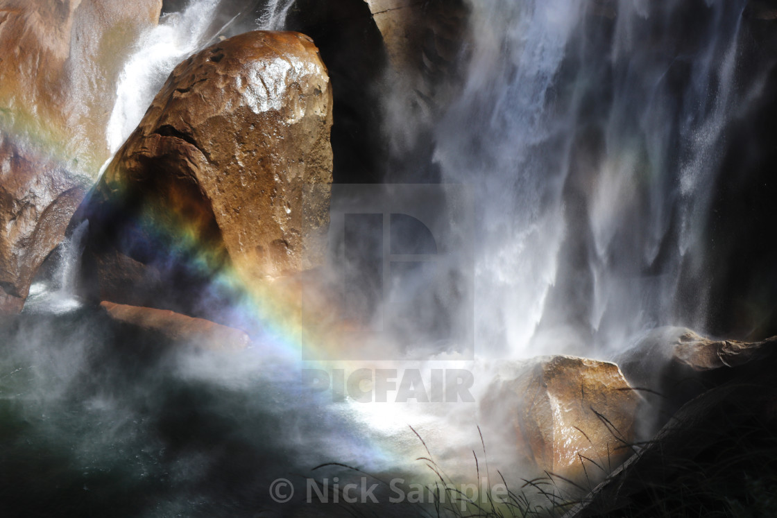 "Yosemite Rainbow" stock image